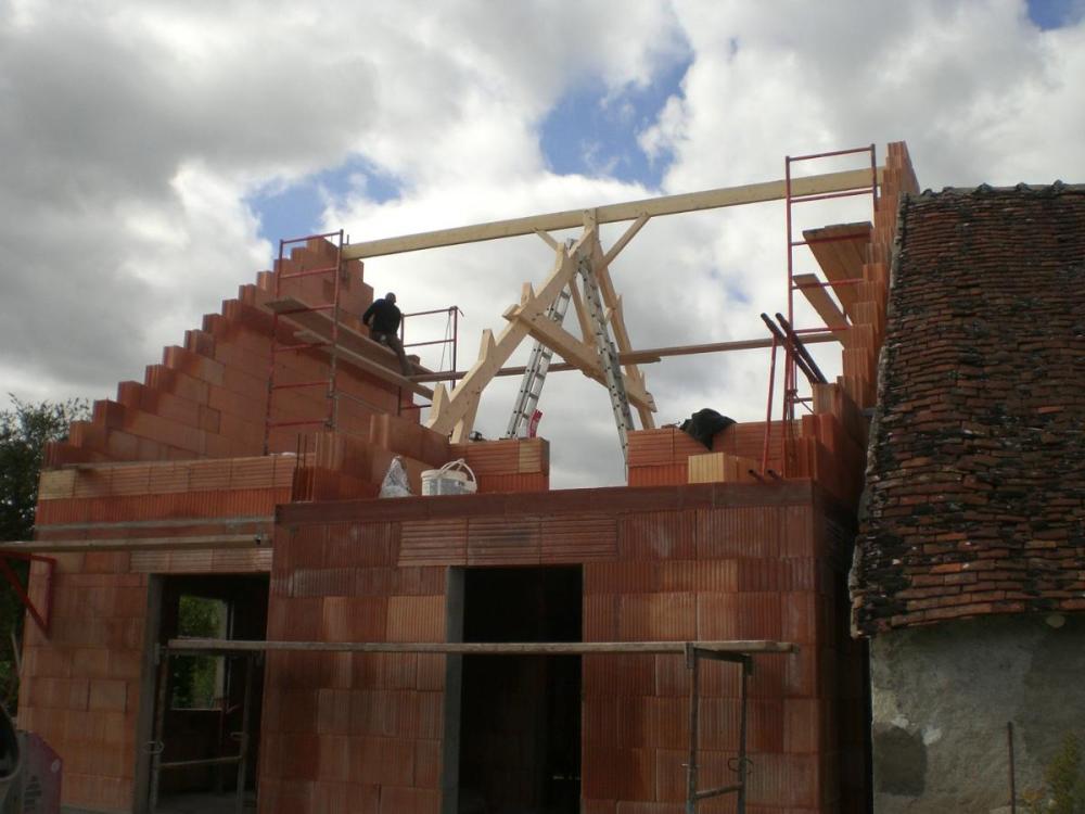 construction toit de maison